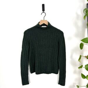 Madewell Evercrest turtleneck sweater in deep green size XS